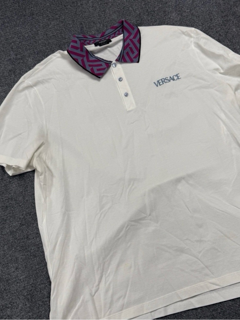 Versace Taylor Fit Geometric Polo 6XL